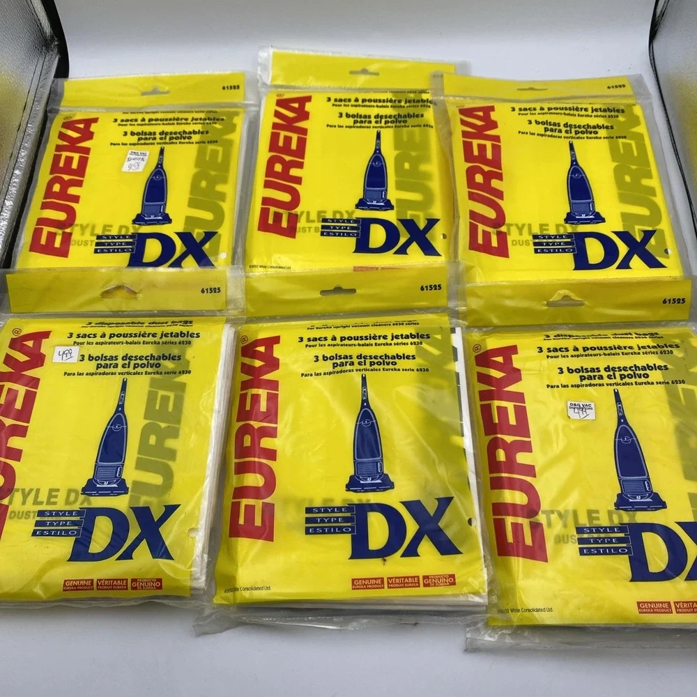 Eureka Vacuum bags Style DX 6‎ Pack Lot Containing 3 Bags Each